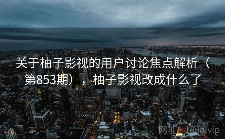 关于柚子影视的用户讨论焦点解析（第853期），柚子影视改成什么了