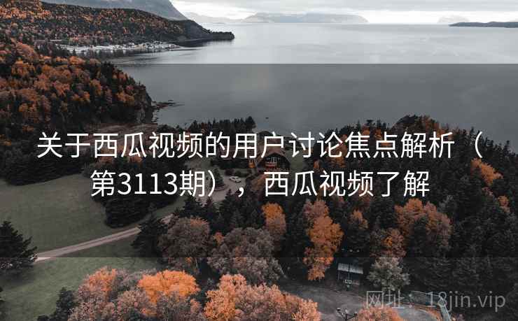 关于西瓜视频的用户讨论焦点解析（第3113期），西瓜视频了解