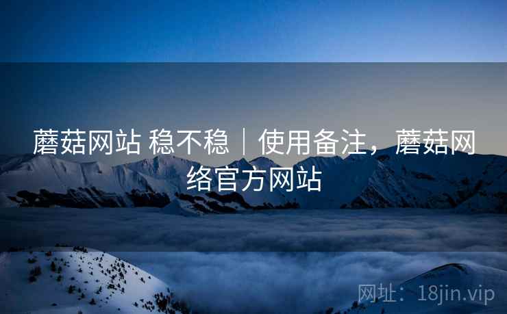 蘑菇网站 稳不稳｜使用备注，蘑菇网络官方网站